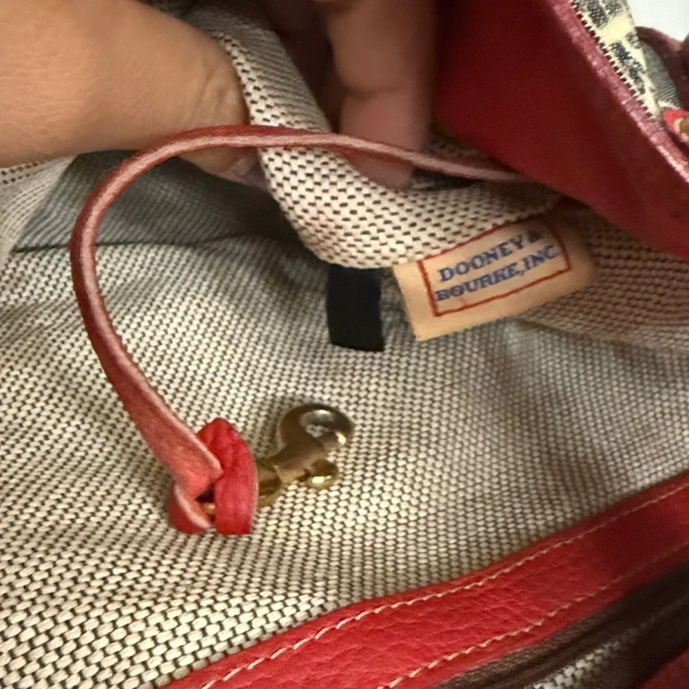 Vintage Dooney & Bourke large hobo monogram bag JUNK - Picture 15 of 16